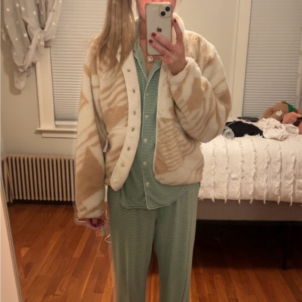 NWT Free People Movement Rocky Ridge Fleece Jacket - Snow - Picture 15 of 16